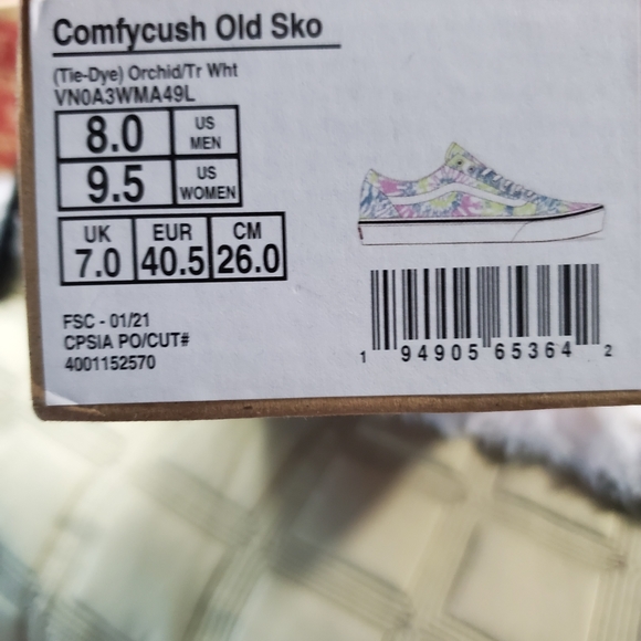 Vans comfycush old sko tie dye - Picture 3 of 13